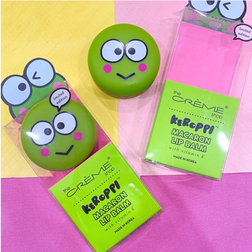 NWT The Creme Shop x Sanrio Keroppi lip balm -green apple